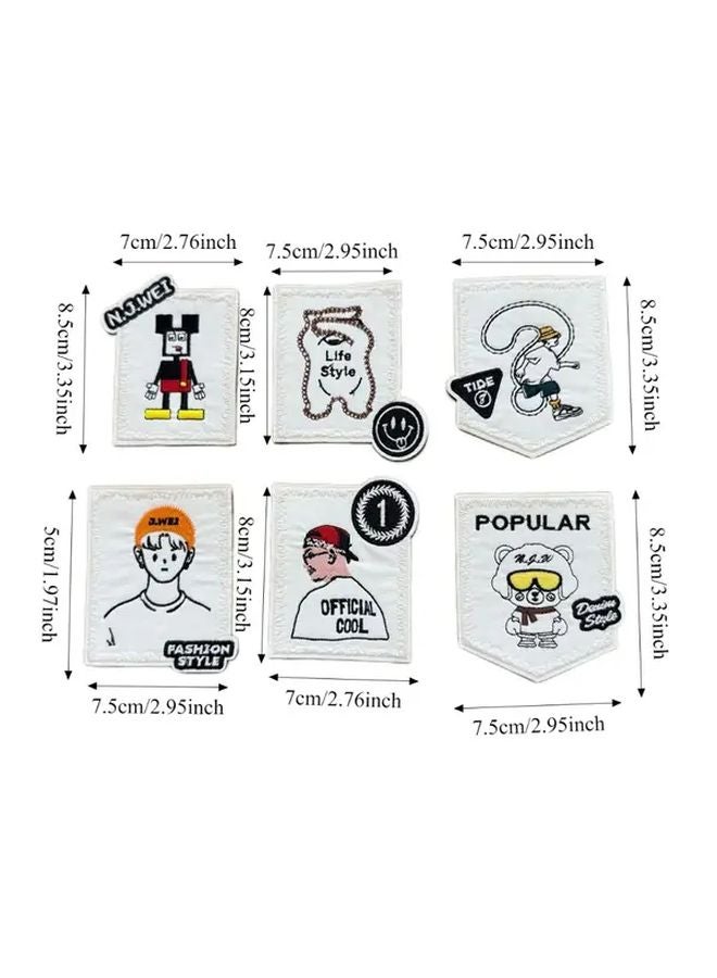 3pcs Embroidered Patches For Clothes Hats Bags DIY Decorative Labels - Image 4